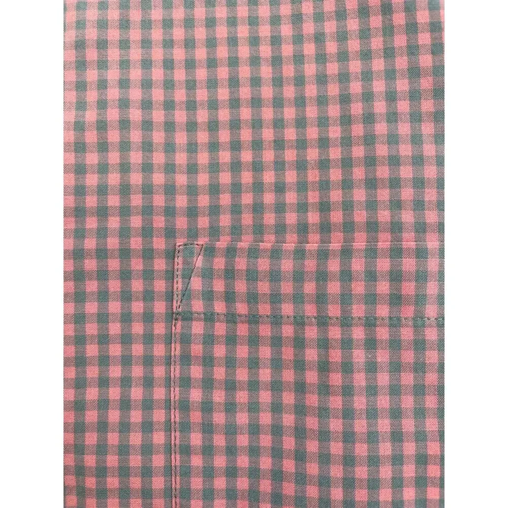J Crew Shirt Mens Medium Gingham 100% Cotton Long Sleeve Slim Washed Button Down